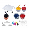 Fornecedor de preço de fábrica, película pet transparente descascável a quente/frio para impressão em camisetas, transferência de calor 